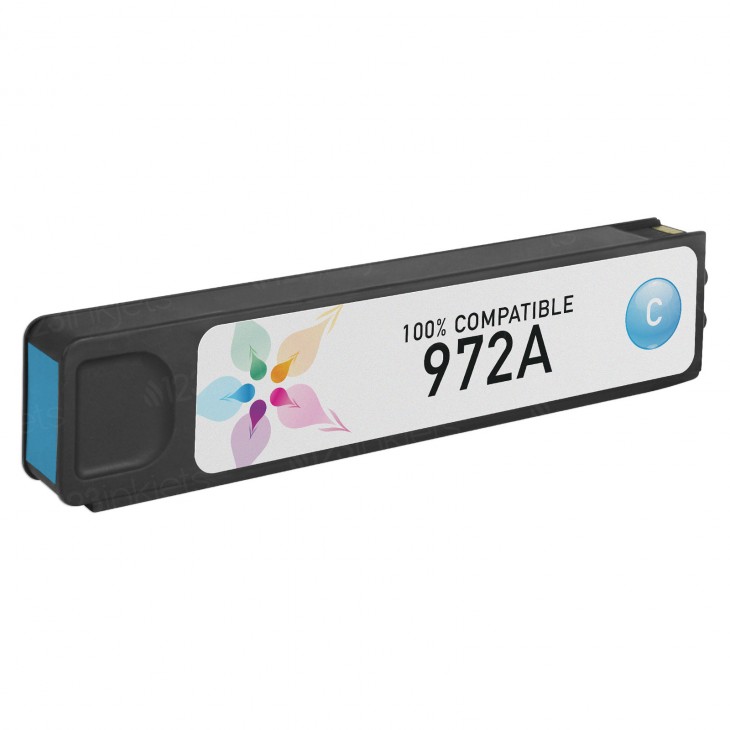 HP 972A L0R86AN CYAN COMPATIBLE Inkjet Cartridges for Pagewide Pro Printers